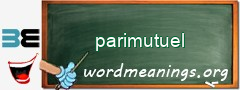 WordMeaning blackboard for parimutuel